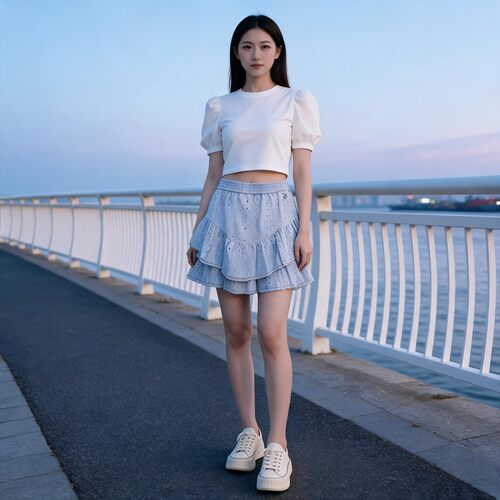 TEENIEWEENIE梭织半裙(SKIRT)TTWH2625CBK