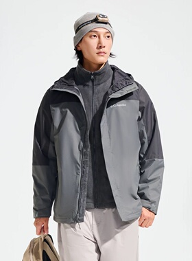 哥伦比亚三合一男装防风保暖户外夹克抓绒内胆外套WE3321