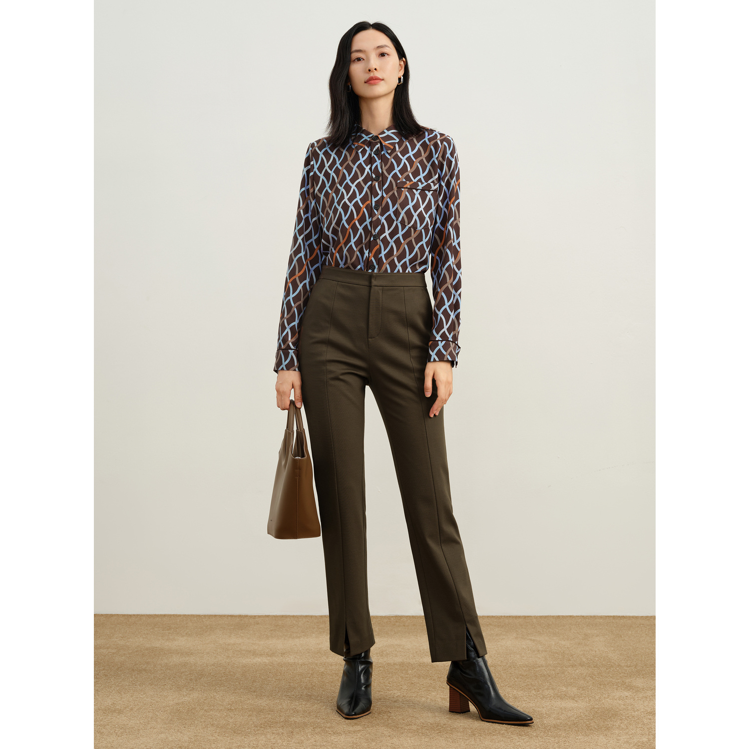 玖姿女士简约休闲裤JWDD11018