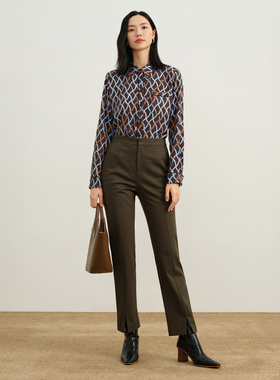 玖姿女士简约休闲裤JWDD11018