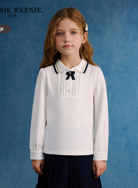 TeenieWeenie Kids小熊童装25年女童甜美长袖POLO衫TKHA251251K