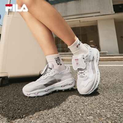 FILA斐乐官方女鞋KM2老爹鞋2025秋运动鞋厚底休闲鞋女F12W533101F