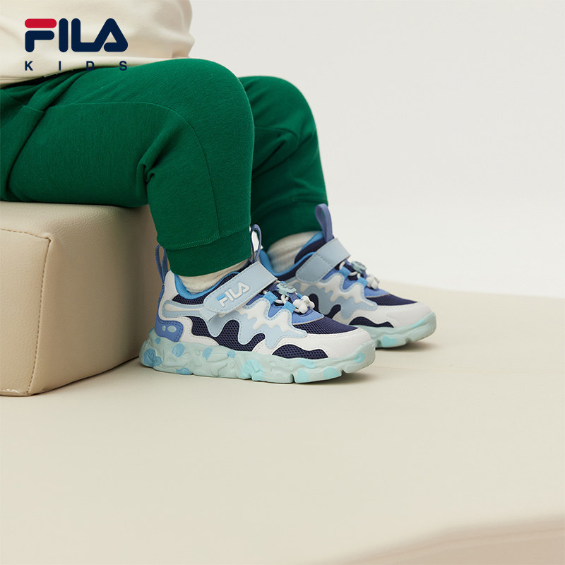FILA KIDS斐乐童鞋儿童跑步鞋2026春男女魔术贴学步鞋K13B611103