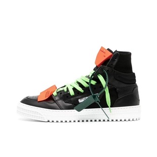 OFF WHITE 皮革高帮系带时尚板鞋 OMIA065C99LEA0011020