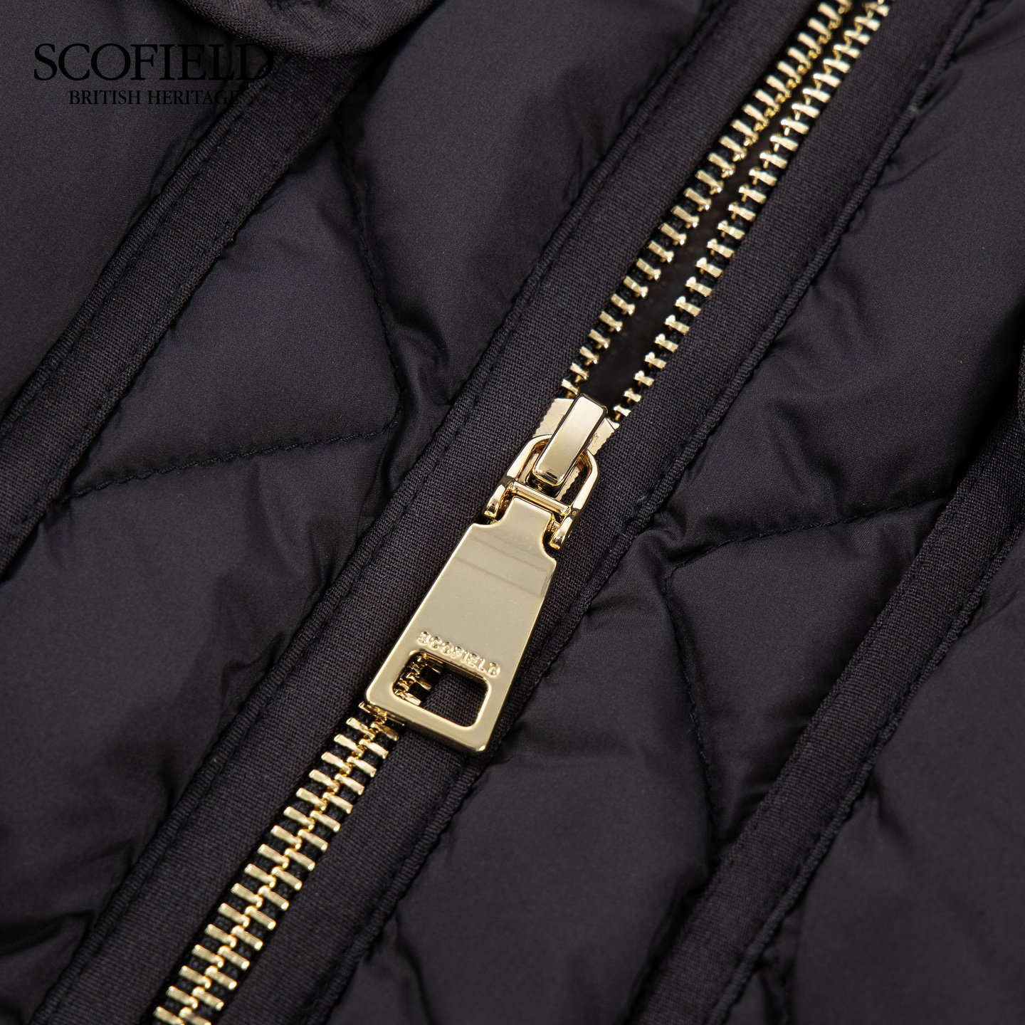 Scofield女装90轻休闲立领羽绒背心菱格绗缝2025冬季新品