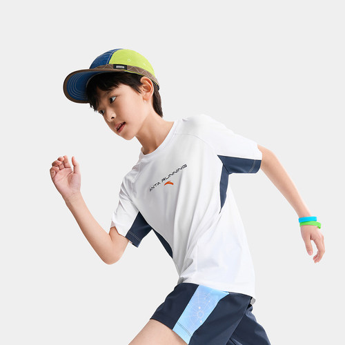 安踏儿童男大童水冷系列速干短袖衫352625107