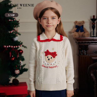 TeenieWeenie Kids小熊童装25女童甜美可爱翻领套头