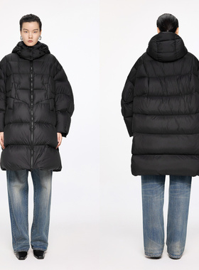 JNBY/江南布衣中长款连帽羽绒服女5OAC14290