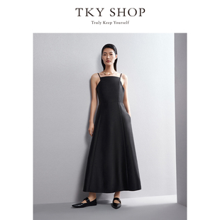 TKY SHOP女士简约时尚吊带连衣裙10H1WA04N009