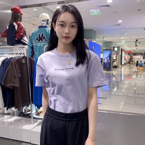 KAPPA背靠背2025夏季女款运动休闲短袖T恤K0F42TD86