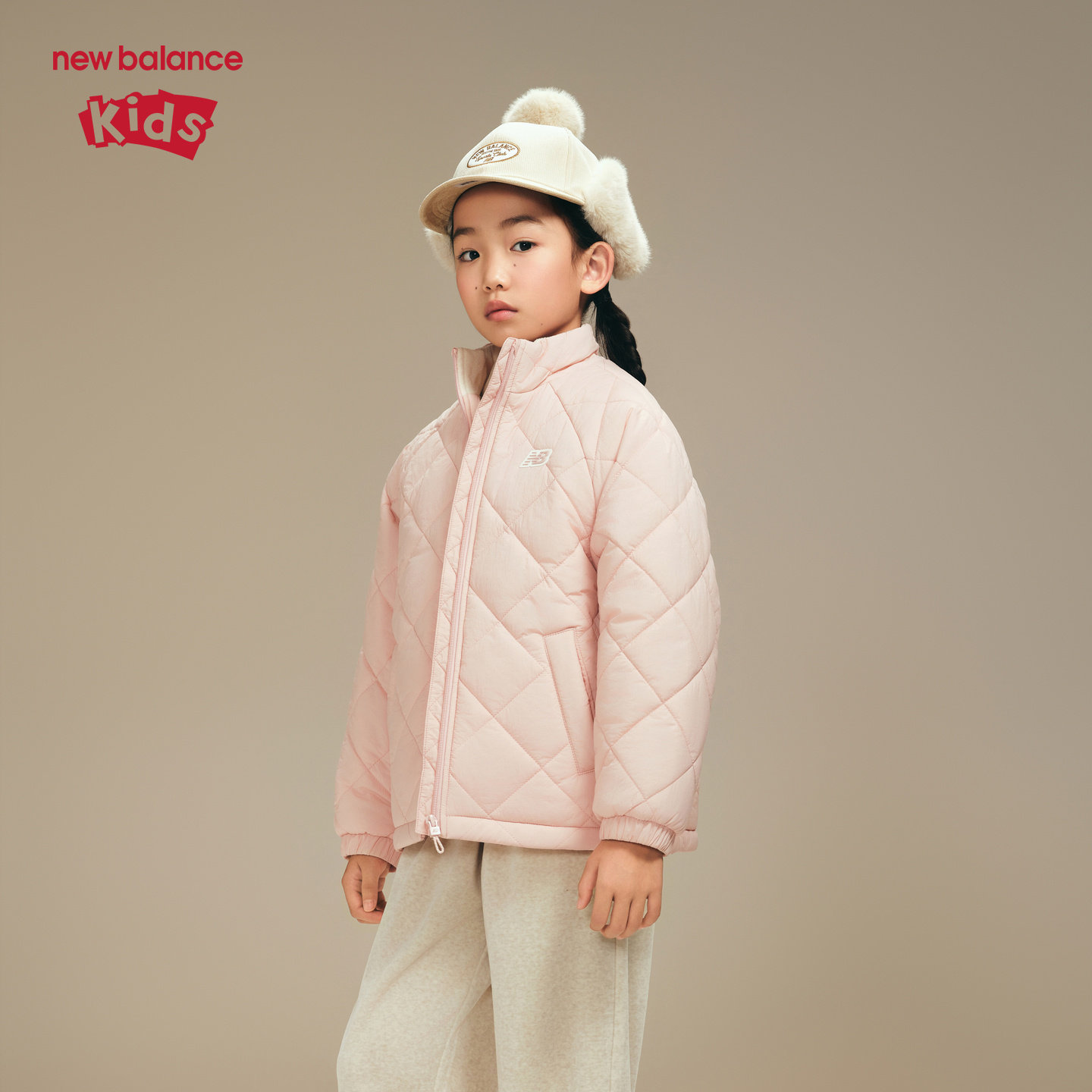 New Balance nb童装儿童女童 棉服外套ND7QF43012