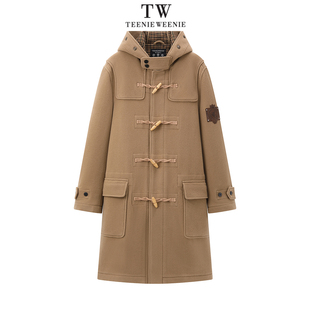 Teenie 毛呢外套TNJW254TB1A Weenie2025冬牛角扣中长款