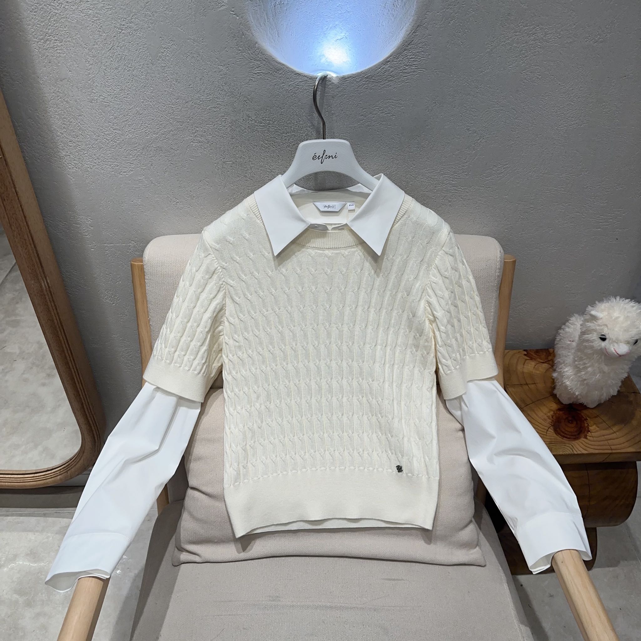 伊芙丽 女士简约时尚毛针织衫1F2130491