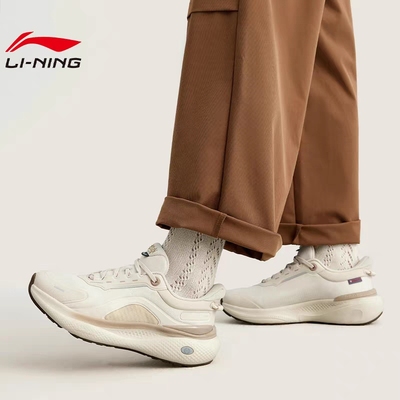 李宁SOFT PLUS 2丨休闲女鞋2025新款保暖一脚蹬运动鞋子AGLV084