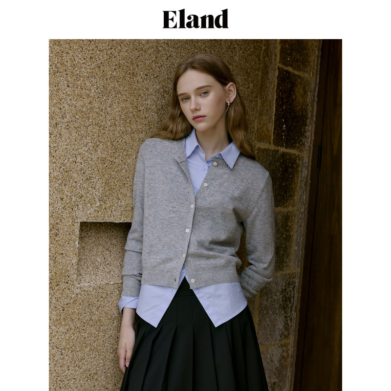 Eland毛针织衫女弹力舒适毛衣冬季EECKE49T93
