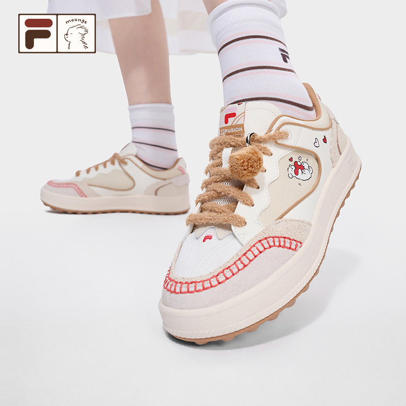 FILA FUSION | 潦草小狗moonge联名斐乐女鞋新款板鞋T12W632017F
