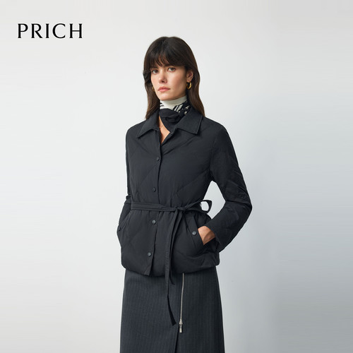 PRICH气质设计感双面穿外套短款女PRJDF4T02E