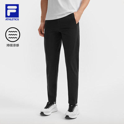 FILA 斐乐官方男士梭织长裤2026夏季新款跑步直口裤A11M621810F