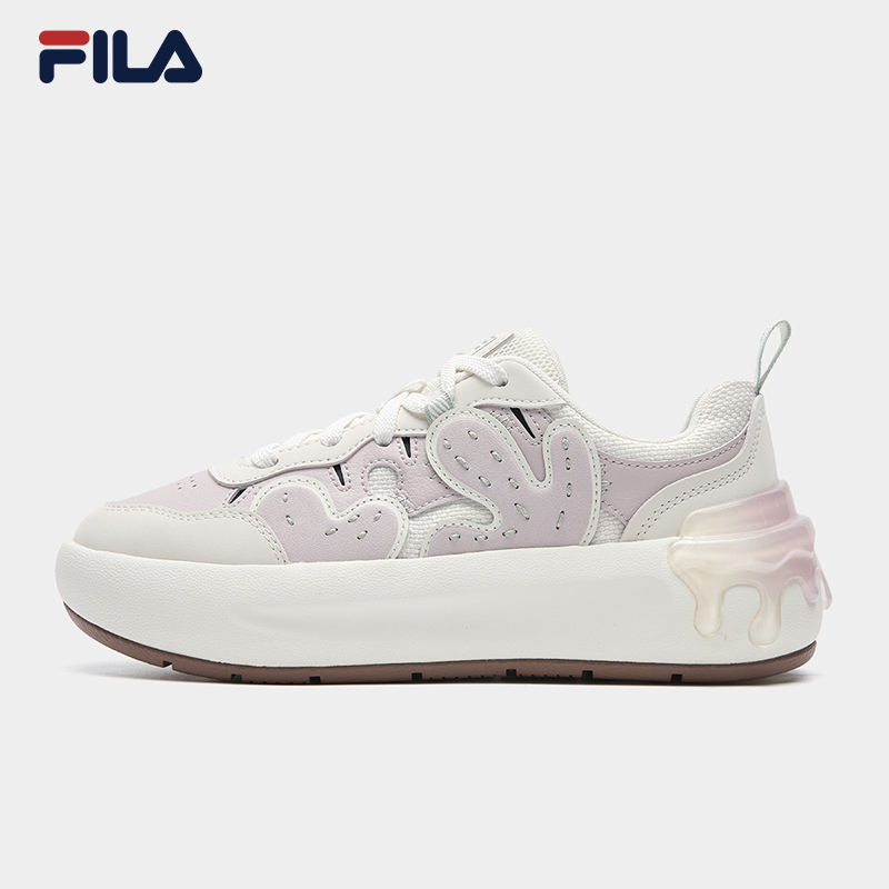 FILA 斐乐官方女CACTI 摩登板鞋仙人掌鞋面包运动鞋F12W541203F