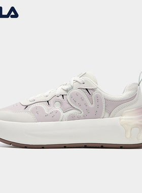 FILA 斐乐官方女CACTI 摩登板鞋仙人掌鞋面包运动鞋F12W541203F