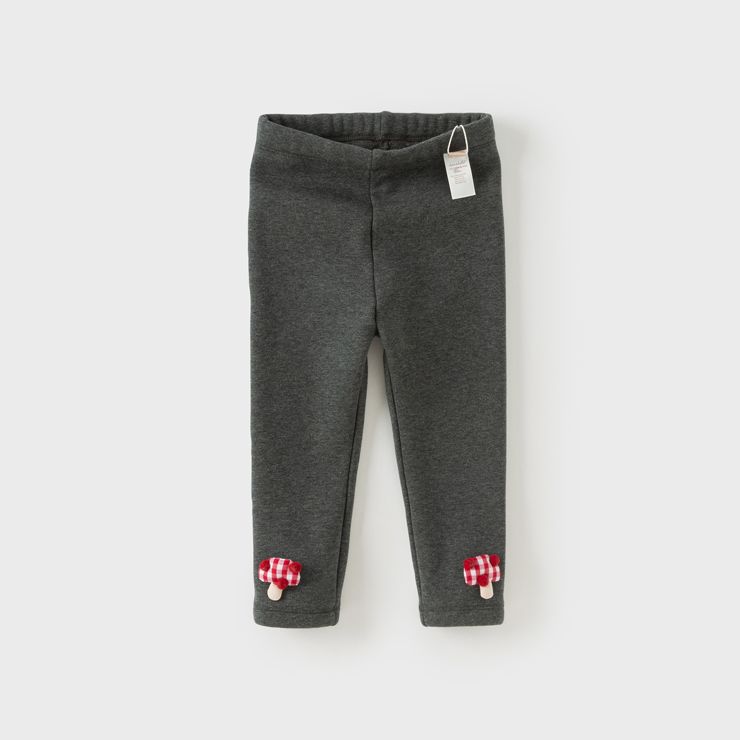 戴维贝拉儿童加绒打底裤2025冬装款女童保暖裤子女宝宝弹力长裤