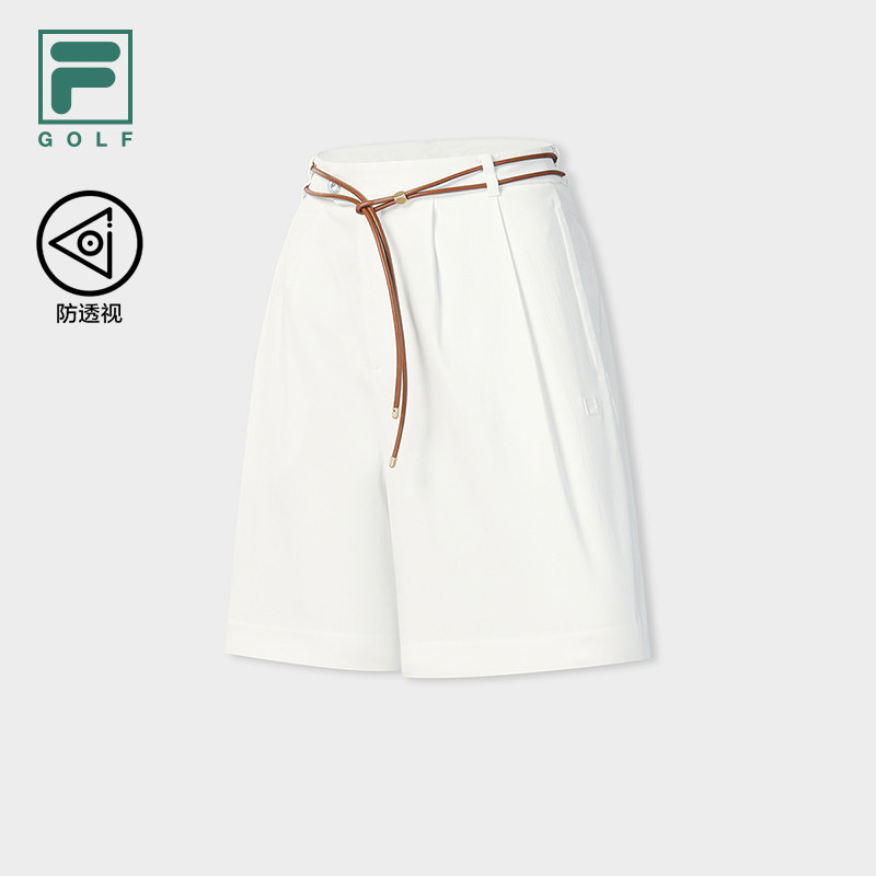 FILA 斐乐官方女士梭织短裤2026秋新款三分裤A11W635803F