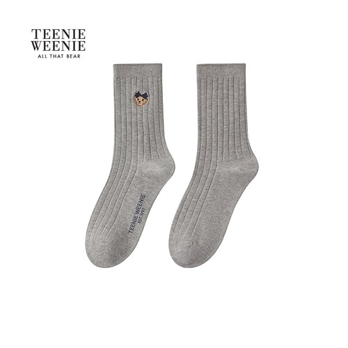 TEENIEWEENIE bearnova2025秋季新款女装时尚个性休闲运动中筒袜