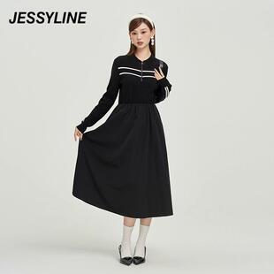 jessyline 收腰长款连衣裙 341211303