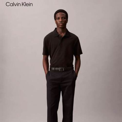 CK Jeans25秋季新款男士商务休闲珠地网眼短袖T恤POLO衫4LC220G