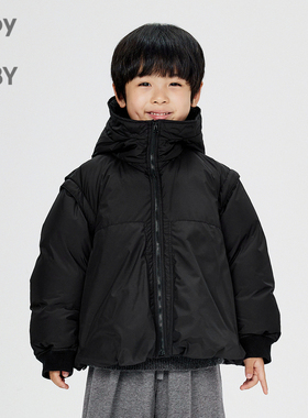 江南布衣童装短款羽绒服花瓣下摆保暖可爱冬男女童儿童1O0C10400