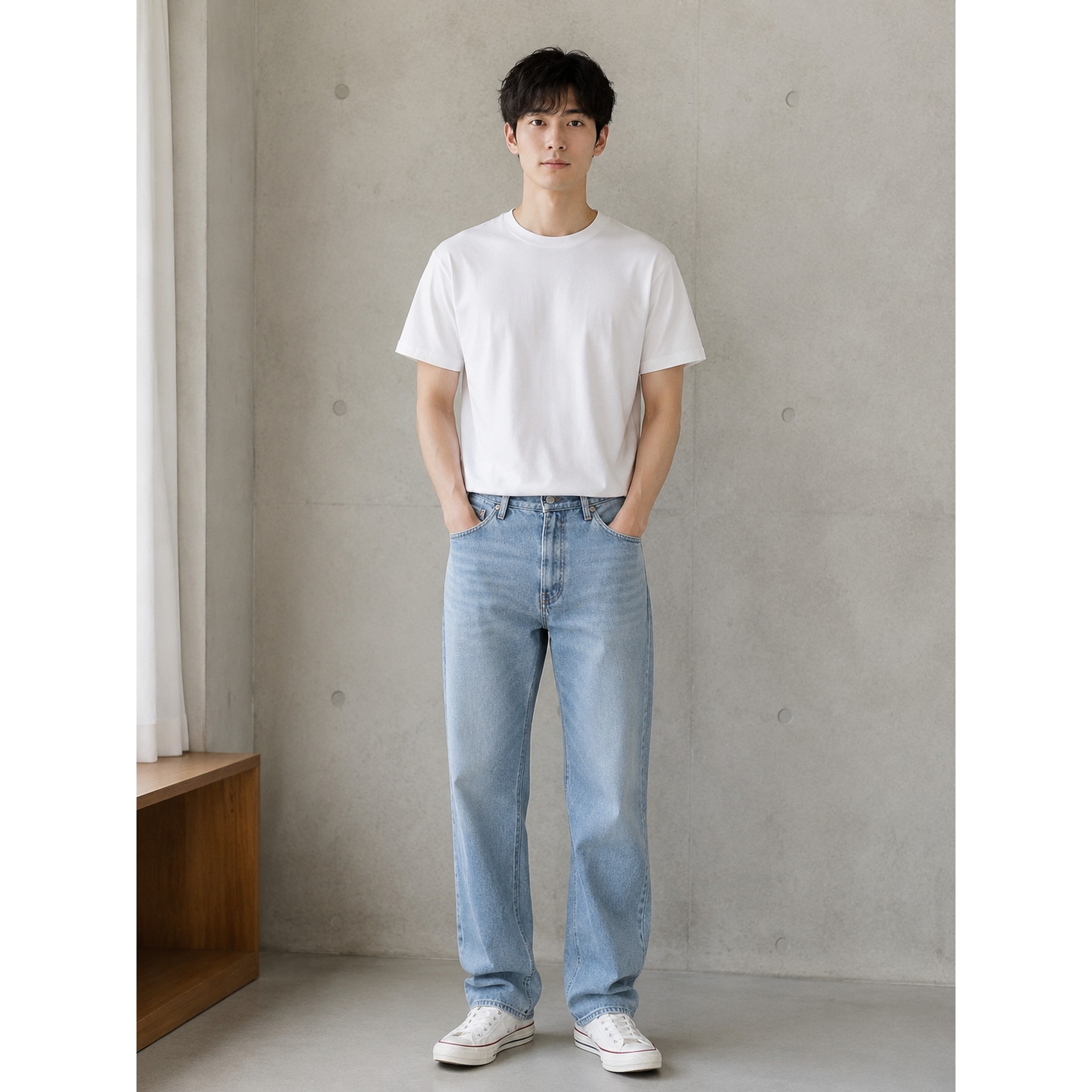 Levi’s李维斯春秋男士浅色宽松568牛仔裤29037-0179