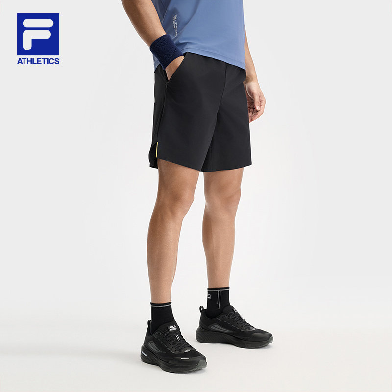 FILA 斐乐男士梭织五分裤2026夏简约基础短裤A61M621898A