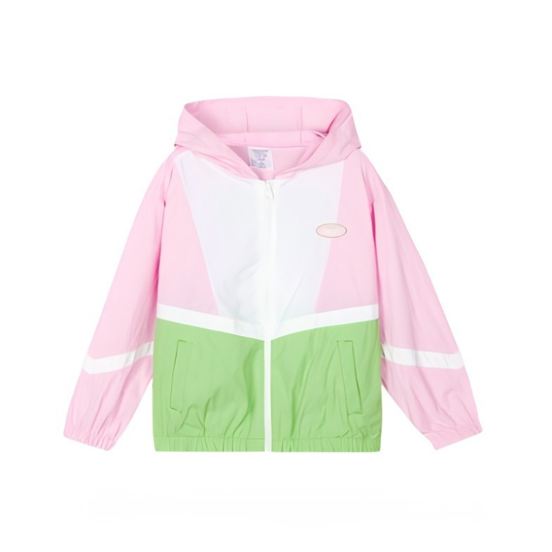 斯凯奇女童-夏-梭织连帽外套L224G045