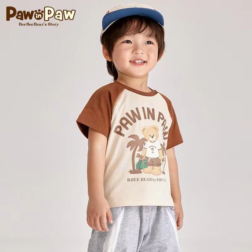 paw in paw卡通小熊时尚T恤