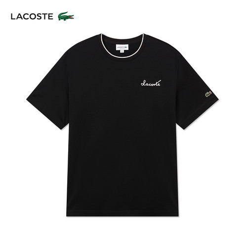 LACOSTE法国鳄鱼男装25春季圆领T恤|TH7024-98