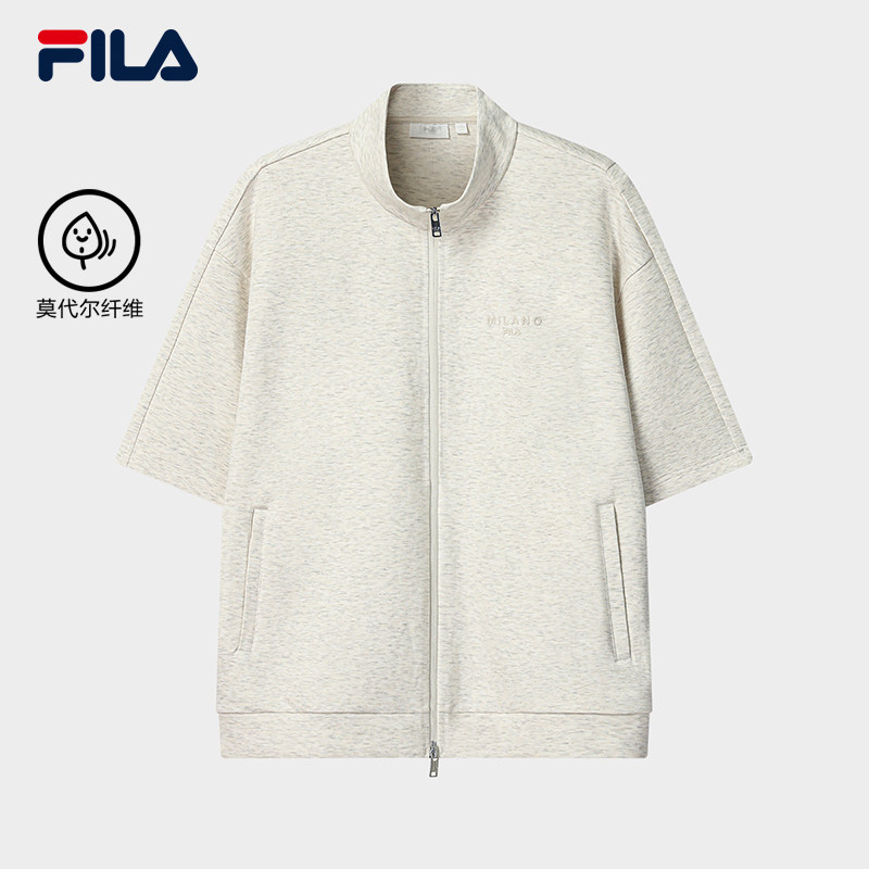 FILA MILANO 斐乐男上衣26新款休闲宽松短袖简约外套F11M625506F