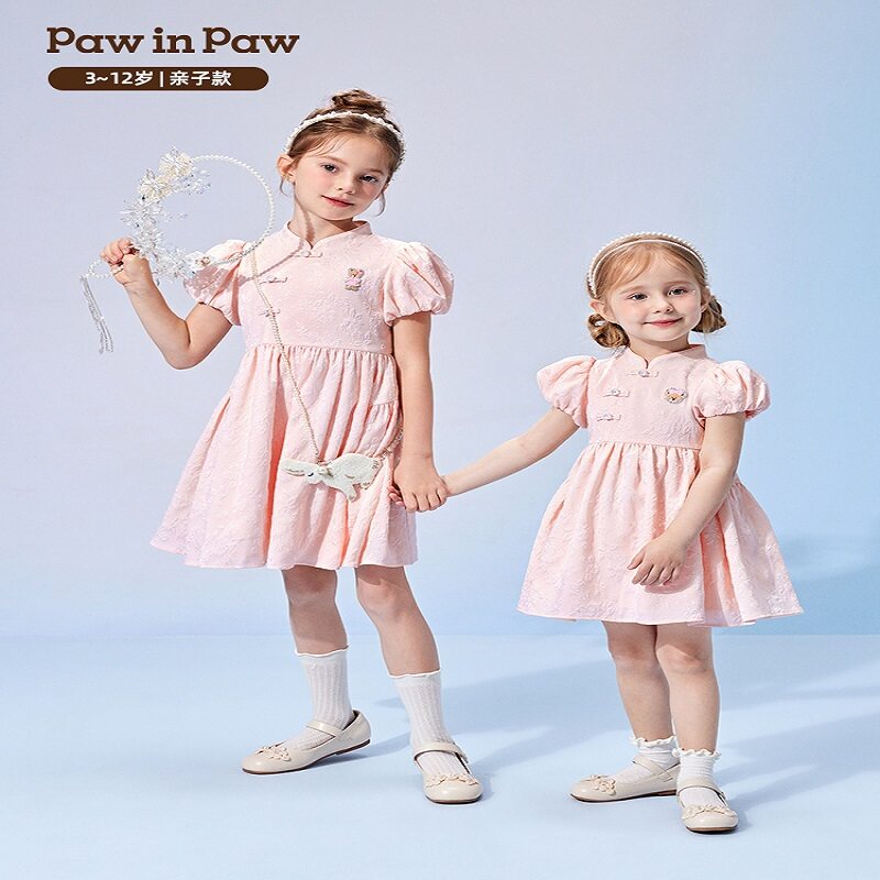 paw in paw卡通小熊梭织连衣裙PCOWE2529E