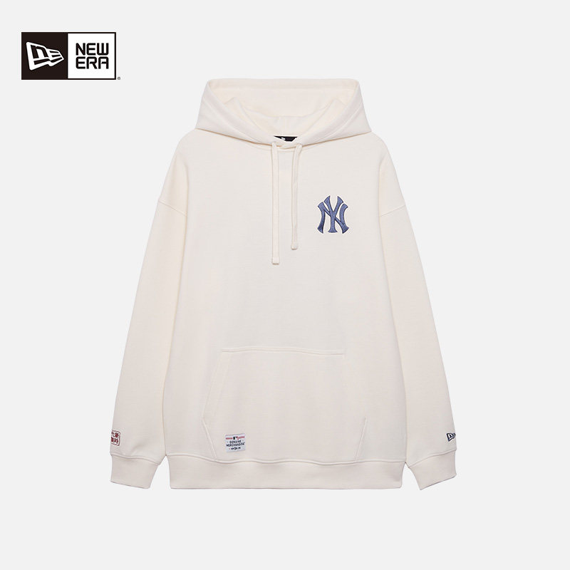 New Era纽亦华24秋款MLB青花瓷美式连帽卫衣NY刺绣休闲潮14385192