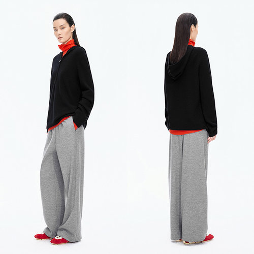 JNBY/江南布衣25秋休闲裤绵羊毛直筒裤5X9E10170