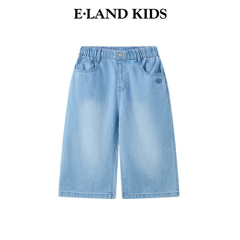 eland kids衣恋童装女童时尚牛仔短裤