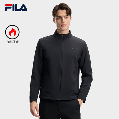 FILA 斐乐男士梭织外套2026春加绒立领上衣F11M613701F