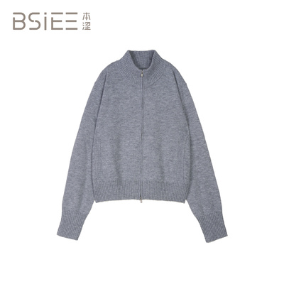 BSiEE拉链立领开衫F1619A02
