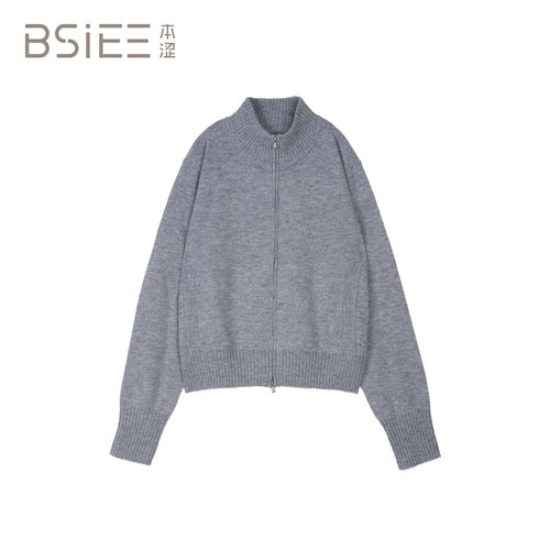 BSiEE拉链立领开衫F1619A02