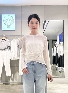 麦檬女士简约舒适T恤针织衫5FB102131N