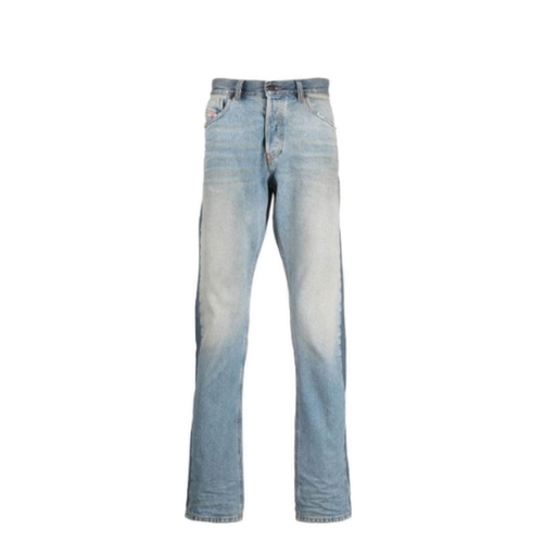 DIESEL/迪赛 FW22 直筒纽扣长款牛仔裤男款蓝色A07116-09E21