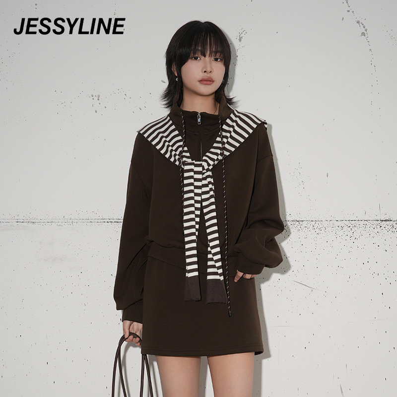 jessyline2025秋季上衣半身裙搭配套装 532116135