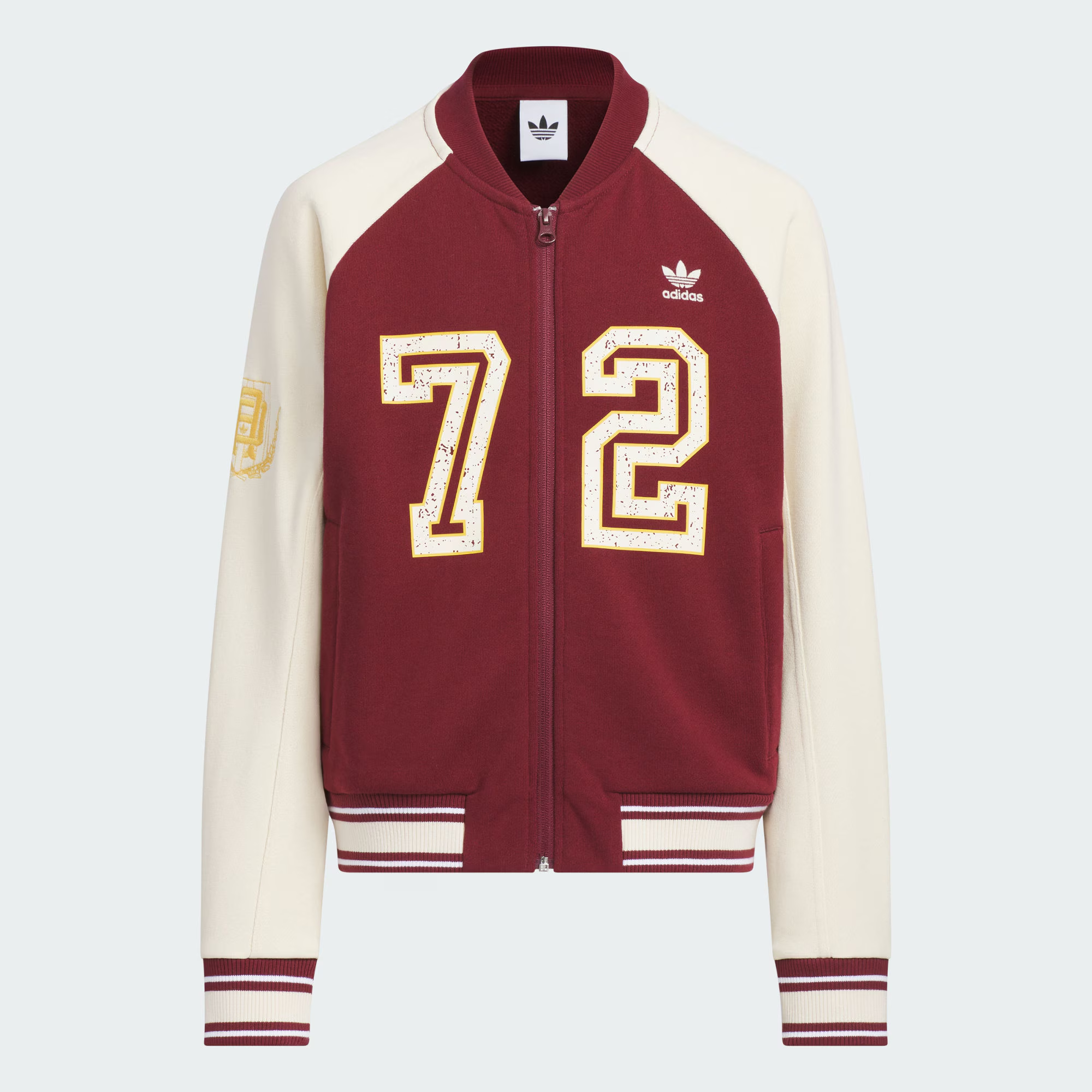 Adidas kids阿迪达斯男童毛圈布飞行员运动宽松夹克外套KG6620