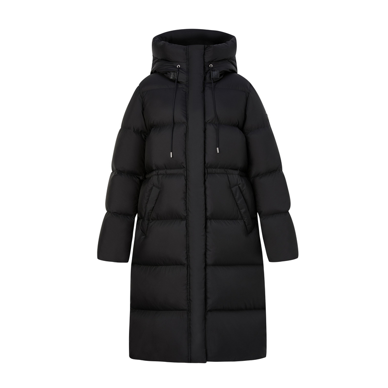 Eland衣恋羽绒服女立领长款保暖外套