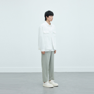 MM麦檬男装24夏季时尚休闲户外复古长袖夹克外套9F4110261