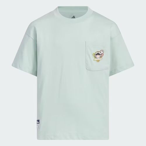 Adidas kids阿迪达斯男大童运动休闲短袖T恤JM7994